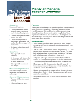 The Science and Ethics of Stem Cell Research