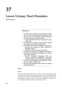 Lower Urinary Tract Disorders