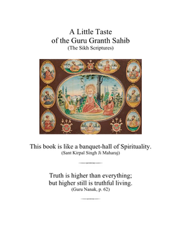 A Little Taste of the Guru Granth Sahib (The Sikh Scriptures)
