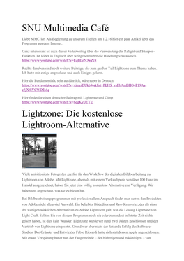 Lightzone Zum Thema Haben