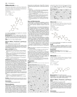 Glibornuride (BAN, USAN, Rinn) Is Given Orally in the Treatment of Type 2 Diabetes Mel- Glibornurid; Glibornurida; Glibornuridi; Glibornuridum; Ro-6- 4563