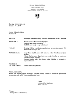 Številka: 3505-2/2013-134 Datum: 4. 1. 2017 Mestna Občina Ljubljana