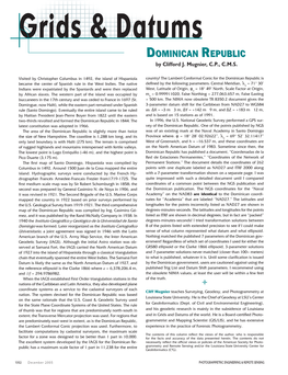 PE&RS Grids and Datums December 2005 Issue