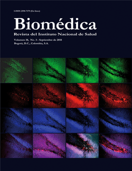 Biomédica 2018;38:451-2 Biomédica Revista Del Instituto Nacional De Salud Volumen 38, No