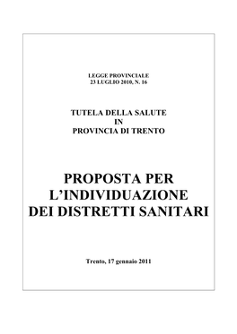 Legge Provinciale 23 Luglio 2010, N