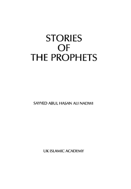 Stories of the Prophets