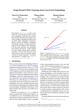 Going Beyond T-SNE: Exposing Whatlies in Text Embeddings