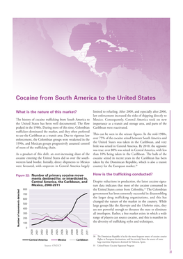 Cocaine from South America to the United States