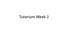 Tutorium Week 2 Exercise 1