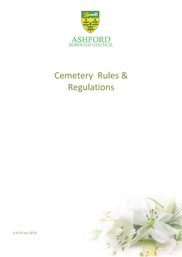 Cemetery Rules & Regulations