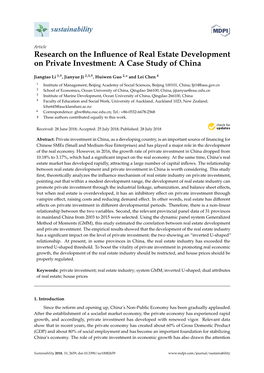 Research on the Influence of Real Estate Development on Private