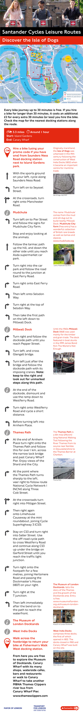 Santander Cycles Leisure Routes