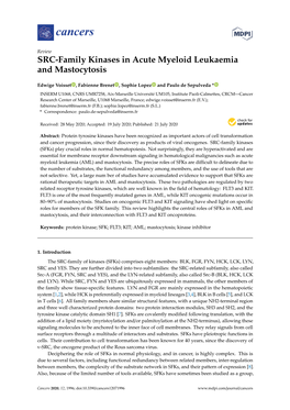 SRC-Family Kinases in Acute Myeloid Leukaemia and Mastocytosis