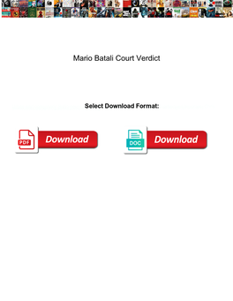 Mario Batali Court Verdict