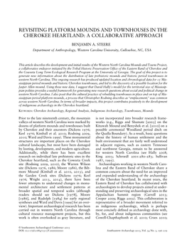 Revisiting Platform Mounds and Townhouses in the Cherokee Heartland: a Collaborative Approach