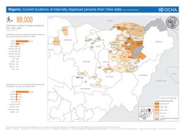 Nigeria: Current Locations of Internally Displaced Persons from Yobe State (As of 30 April 2016)