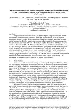 Pahs), Polycyclic Aromatic Sulfur Heterocycles (Pashs