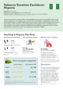 Nigeria Tobacco Tax Factsheet