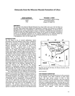 Ostracoda from the Miocene Marada Formation of Libya