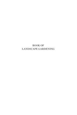 Introduction to the Book of Landscape Gardening