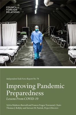 Improving Pandemic Preparedness: Lessons from COVID-19