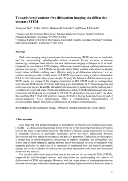 Towards Bend-Contour-Free Dislocation Imaging Via Diffraction Contrast STEM