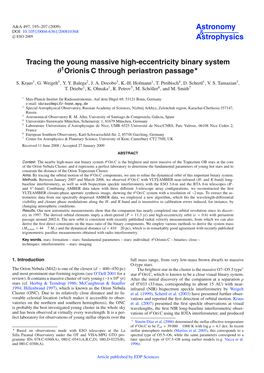 Tracing the Young Massive High-Eccentricity Binary System Θ1orionis C Through Periastron Passage