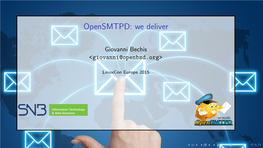 Opensmtpd: We Deliver