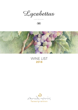 WINE LIST 2018-Low