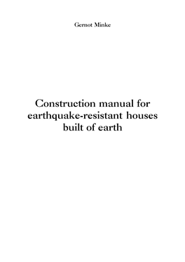 Construction Manual for Earthquake-Resistant Houses Built Of