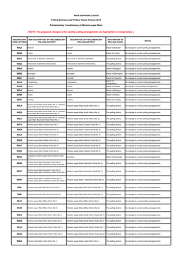 Polling Districts and Polling Places Weston Super Mare.Pdf