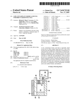 (12) United States Patent (10) Patent No.: US 7,618,725 B2 Masel Et Al