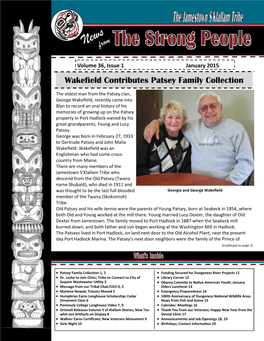 News from Volume 36, Issue 1 January 2015 Wakefield Contributes Patsey Family Collection