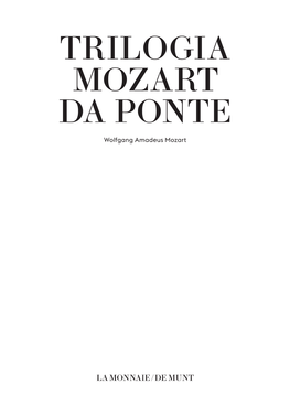 Trilogia Mozart Da Ponte