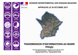 TRANSMISSION D'informations AU MAIRE Villegly