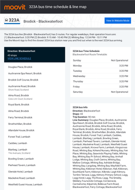 323A Bus Time Schedule & Line Route