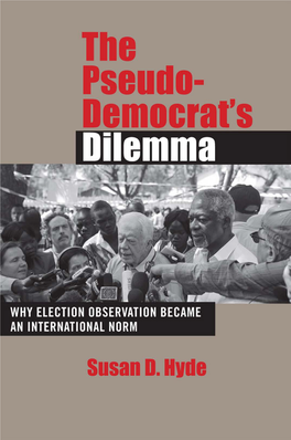 The Pseudo-Democrat's Dilemma: Why Election Observation Became an International Norm