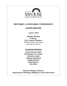 Historic Landmarks Commission