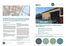 Unit 4 Redburn Industrial Estate, 20 Woodall Road Enfield, EN3