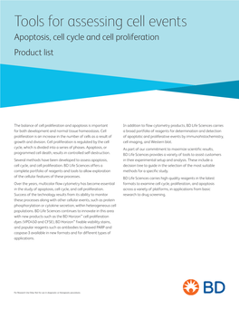 Apoptosis Product List