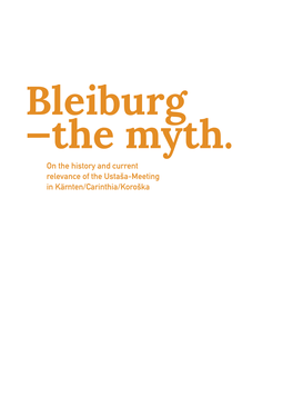 Bleiburg —The Myth