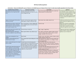 NOF Bone Healthy Ingredients Instructions: Choose (1