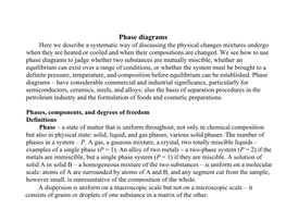 Phase Diagrams