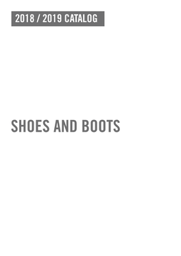 Shoes and Boots Shoes and Boots 2018 / 2019 Catalog