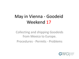 Permits - Problems May in Vienna - Goodeid Weekend 17 1