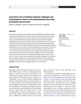 Occurrence and Correlations Between Coliphages and Anthropogenic Viruses in the Massachusetts Bay Using Enrichment and ICC-Npcr Nicola A