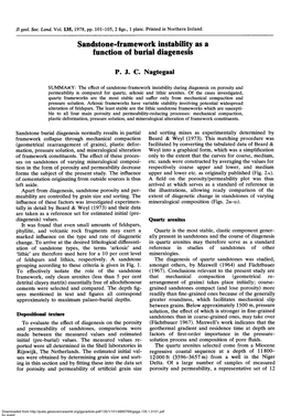 Sandstone-Framework Instability As a Function of Burial Diagenesis