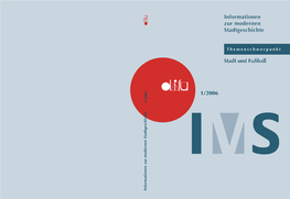 Informationen Zur Modernen Stadtgeschichte (IMS), 1/2006