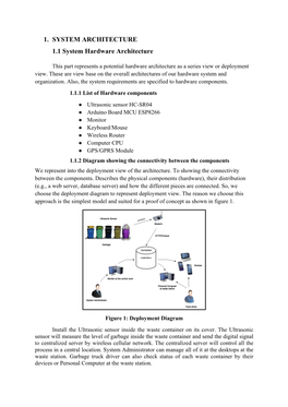 1. SYSTEM ARCHITECTURE 1.1 System Hardware Architecture