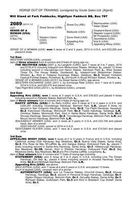 HORSE out of TRAINING, Consigned by Voute Sales Ltd. (Agent)